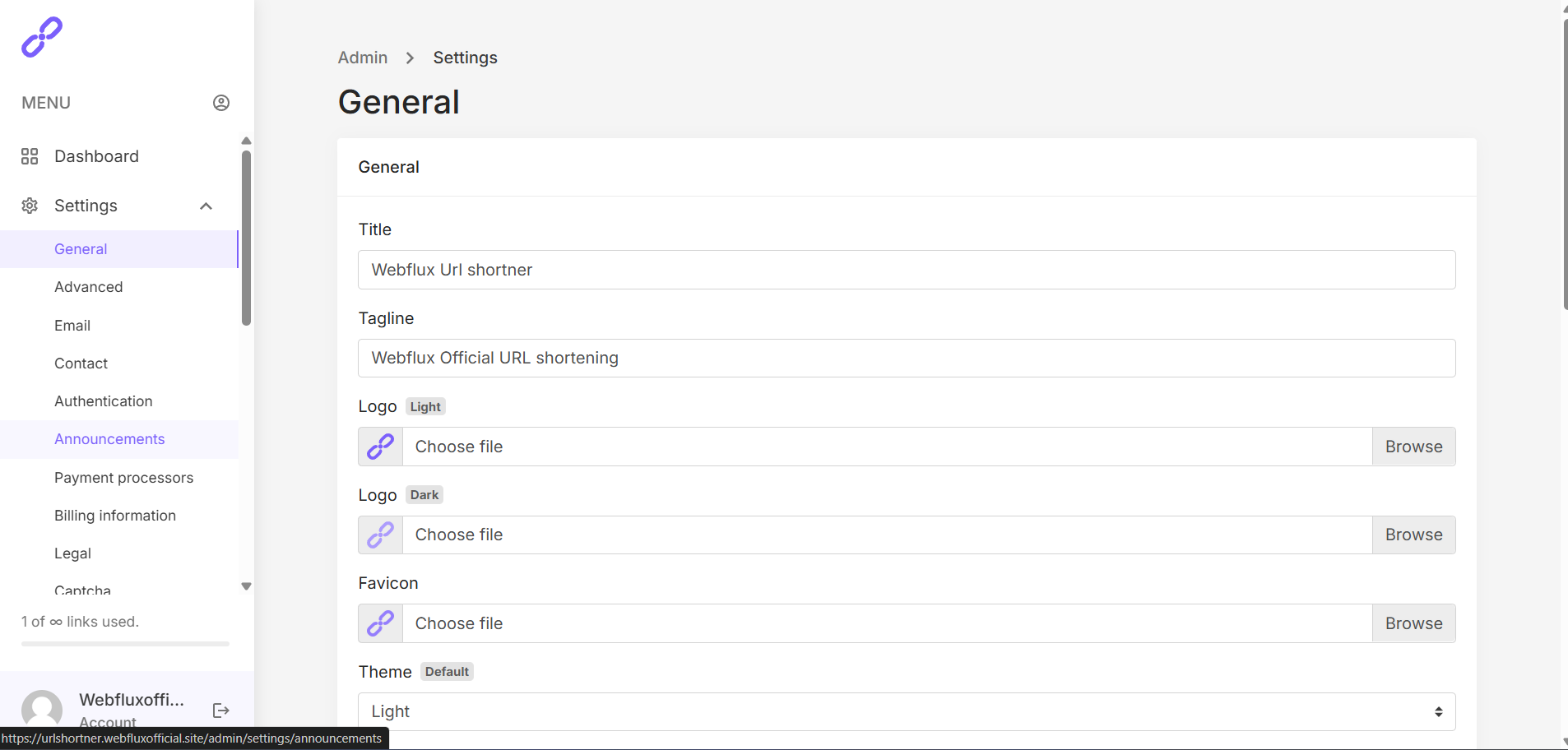 Webflux URL Shortener – Premium Link Management Tool